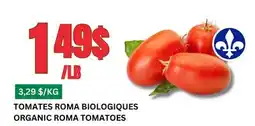 Marches Tau TOMATES ROMA BIOLOGIQUES offer