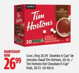 Canadian Tire Tim Hortons Hot Chocolate K-Cup Pods, 20-Ct offer