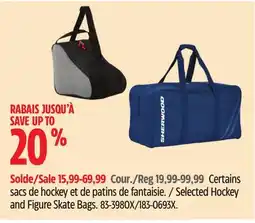 Canadian Tire Selected Hockey and Figure Skate Bags offer