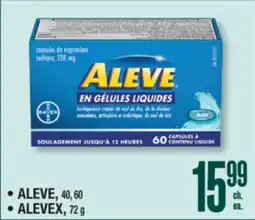 Jean Coutu ALEVE, ALEVEX offer