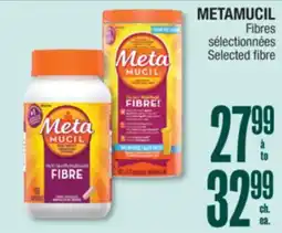 Jean Coutu METAMUCIL Selected fibre offer