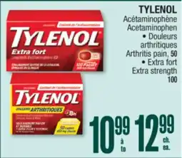 Jean Coutu TYLENOL Acetaminophen, Arthritis pain, or Extra strength offer