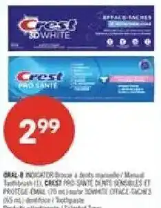 Pharmaprix Oral-B indicator toothpaste offer