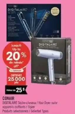 Pharmaprix Conair Digitalaire Hair Dryer offer