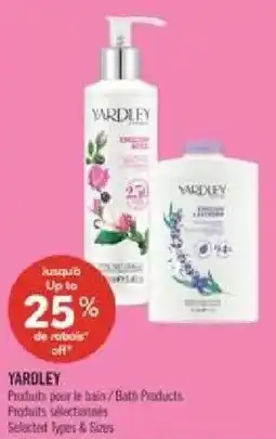 Pharmaprix Yardley bath products offer
