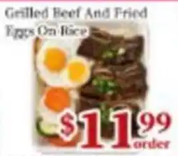 Nations Fresh Foods Grilled Beef And Fried Eggs On Rice offer