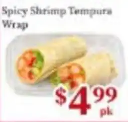 Nations Fresh Foods Spicy Shrimp Tempura Wrap offer