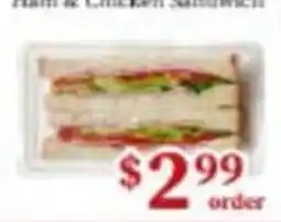 Nations Fresh Foods Ham & Chicken Sandwich offer