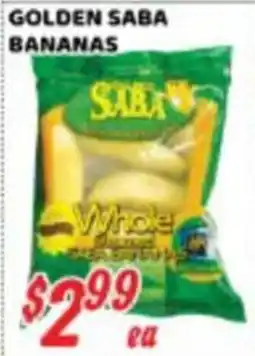 Nations Fresh Foods Saba golden saba bananas offer