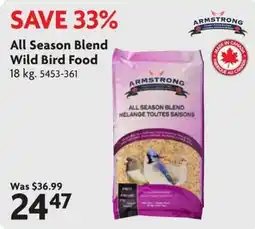 Home Hardware Armstrong all season blend wild bird food offer