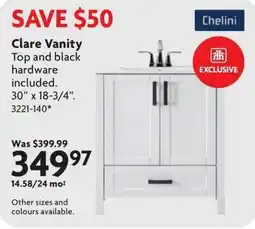 Home Hardware Chelini Clare Vanity offer