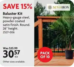 Home Hardware Nuvo Iron Baluster Kit offer