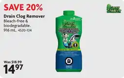 Home Hardware Green Gobbler drain clog remover offer