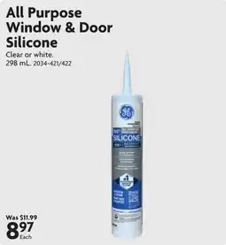 Home Hardware Ge all purpose window & door silicone offer