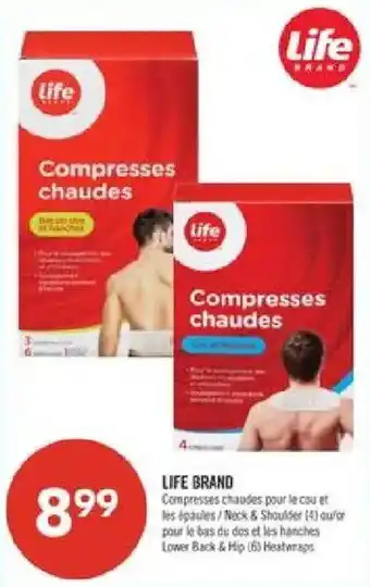 Life Brand compresses chaudes