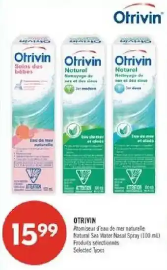 Otrivin Natural Sea Water Nasal Spray
