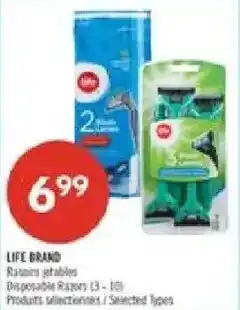 Pharmaprix Life Brand Razors jetables offer