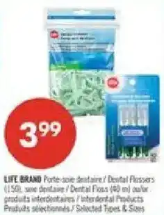 Pharmaprix Life Brand Dental Flossers offer