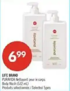Pharmaprix Life brand puravida nettoyant pour le corps offer