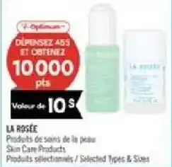Pharmaprix La rosée skin care products offer