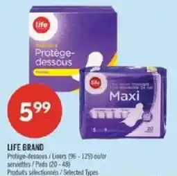 Pharmaprix Life brand protege-dessous offer