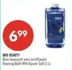 Pharmaprix QVO beauty foaming bath with epsom salt offer