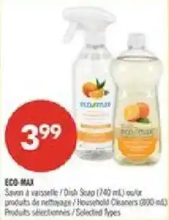 Pharmaprix Eco-max dish soap / household cleaners offer