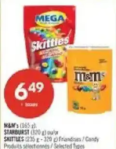 Pharmaprix N&M's / Skittles / Starburst offer