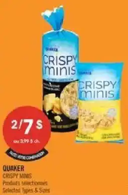 Pharmaprix Quaker crispy mins offer