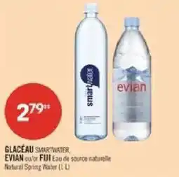 Pharmaprix Glacéau smartwater evian ou/fui natural spring water offer