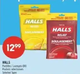 Pharmaprix Halls pastilles / lozenges offer
