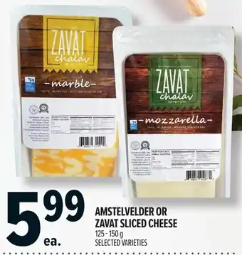 Amstelveelder or Zavat sliced cheese