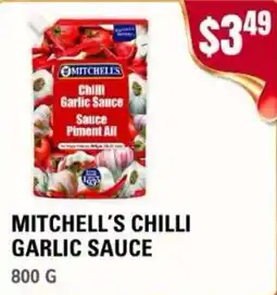 Atiya's Fresh Farm Mitchell's chilli garlic sauce offer
