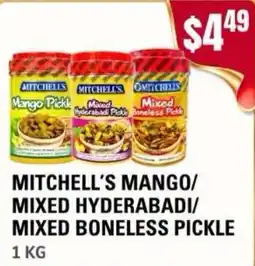 Atiya's Fresh Farm Mitchell's mango/ mixed hyderabadi/ mixed boneless pickle offer