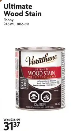 Home Hardware Varathane ultimate wood stain ebony offer