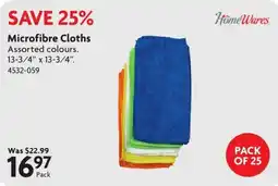 Home Hardware Homewares microfibre cloths offer