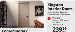 Home Hardware Kingston interior doors offer