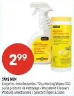 Pharmaprix Sans nom lingettes desinfectantes offer