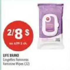 Pharmaprix Life Brand Feminine Wipes offer