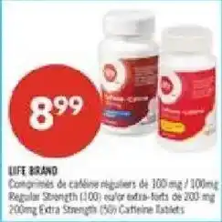 Pharmaprix Life brand caffeine tablets offer