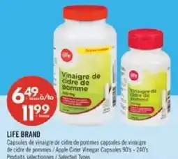 Pharmaprix Life brand apple cider vinegar capsules offer