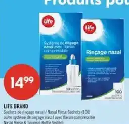 Pharmaprix Life brand nasal rinse sachets offer