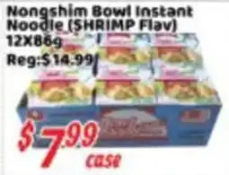 Nations Fresh Foods Nongshim Bowl Instant Noodle (Shrimp Flav) offer