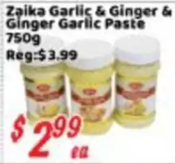 Nations Fresh Foods Zaika garlic & ginger & ginger garlic paste offer