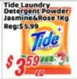 Nations Fresh Foods Tide Laundry Detergent Powder Jasmine&Rose offer