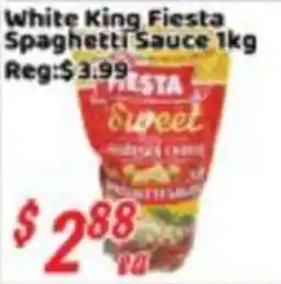 Nations Fresh Foods White King Fiesta Spaghetti Sauce offer