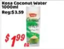 Nations Fresh Foods Kosa coconut water offer
