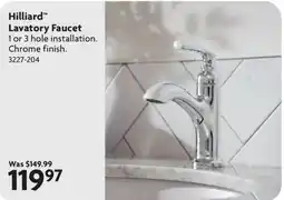 Home Hardware Hilliard lavatory faucet offer