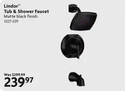 Home Hardware Lindor tub & shower faucet matte black finish offer