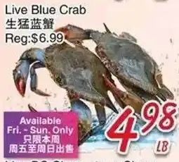 Foody Mart Live Blue Crab offer